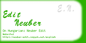 edit neuber business card